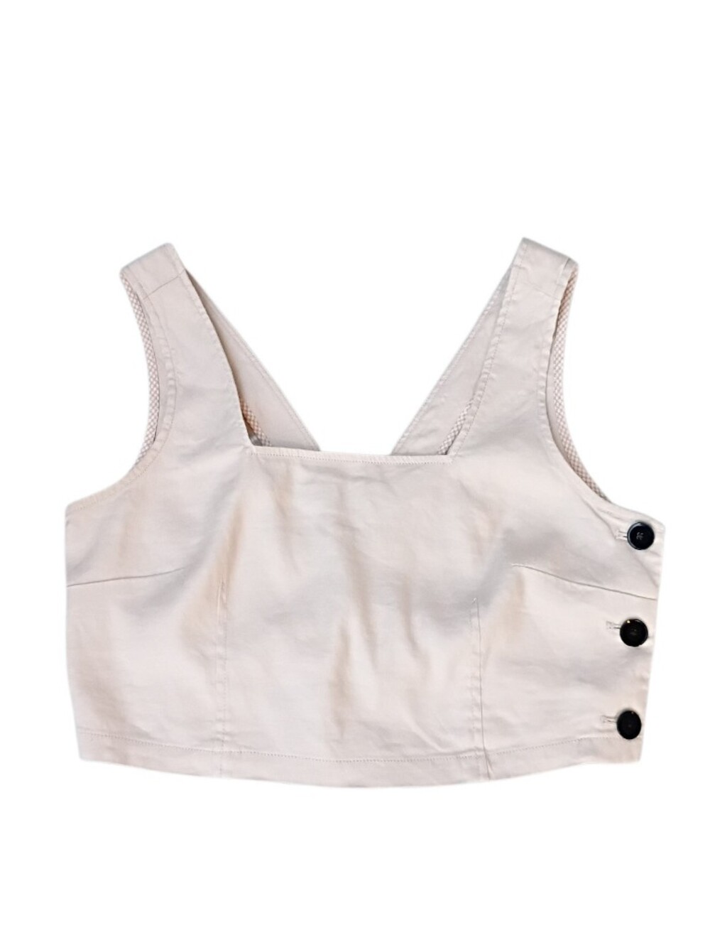 Maeve by Anthropologie Linen Blend Crop Top sz M